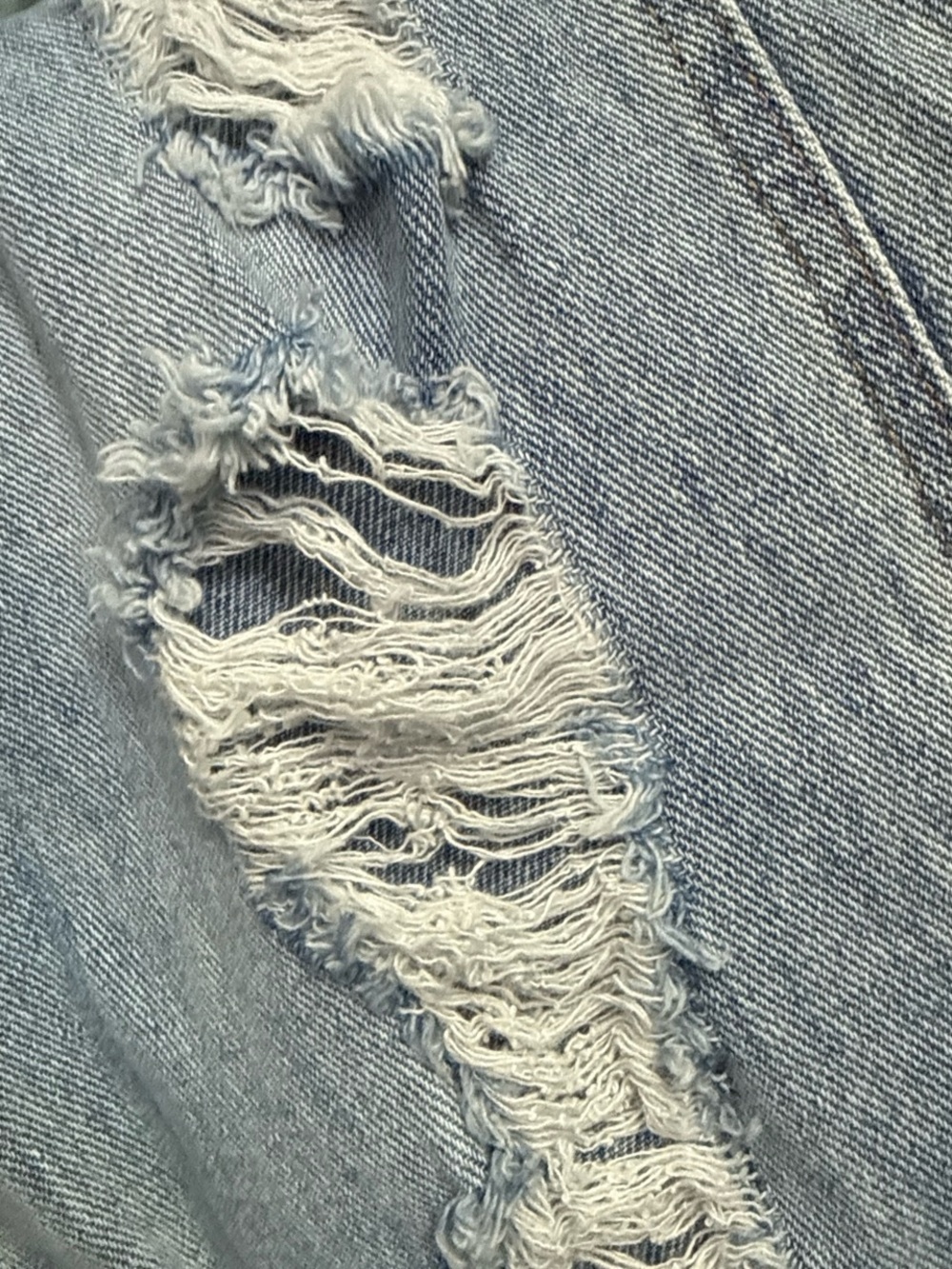 PacSun Light Blue Ripped Wide-Leg Jeans - Picture 8 of 8